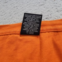 Marithe Francois Girbaud T Shirt Mens XXL 2XL Orange Hip Hop Skater Y2K Spots