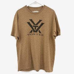 Vortex Core Logo T-Shirt Mens XL Short Sleeve Coyote Heather Graphic Tee