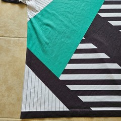 Original Crackage T Shirt Geometric Streetwear Green Black White Size Large L