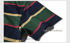 NON STOCK Ivy League Striped Crew Neck T Shirts Preppy Style Men’s Casual Tee