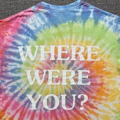 Travis Scott Astroworld Festival Shirt Large Tie Dye Where Were You 2018 Rap Tee