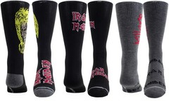 Iron Maiden – Perri’s – Iron Maiden – Crew Socks (3 Pack Collector Guitar Shape