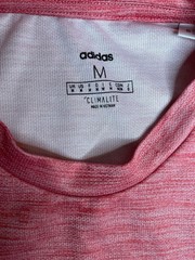 Men’s Adidas CLIMALITE Running S/S Athletic T-Shirt Medium M – Pink – Poly