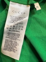 Gucci Eschatology Oversized Green Cotton Jersey T-Shirt Men’s Size XS Authentic