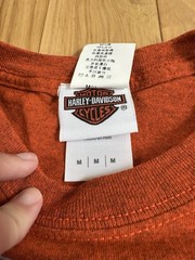 Harley Davidson Dog Races Shanghai China T-Shirt Mens Orange Size Medium Motor