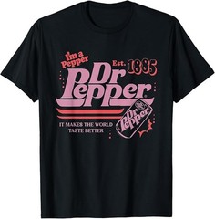 Dr. Pepper Retro Pop Makes The World Taste Better T-Shirt Size S-4XL