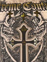 Xtreme Couture By Affliction Men’s T-Shirt INHUMAN SKULLS Biker Sand S-5XL