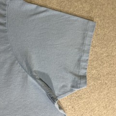 Vintage 60’s/70’s Plain Baby Blue 50/50 Cotton Poly Blend T-Shirt XL Blank
