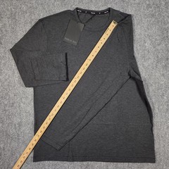 NWT Public Rec Go To Tee Shirt Mens XXL Heather Charcoal Gray Long Sleeve Crew