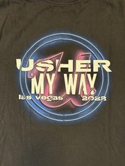 Usher My Way Las Vegas 2022 Tour T-Shirt Graphic Rap Tee Men’s M