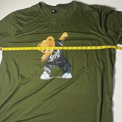 Dabbing Bear Teddy T Shirt Size XXXL 3XL Polyester / Elastane