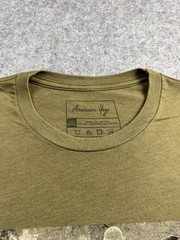American Yogi OD Green Soldier Surfer Peaceful Warrior Shirt Manifest Your Stoke