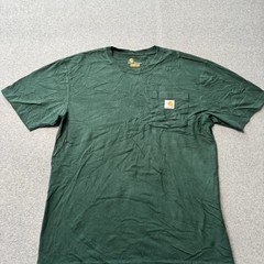Carhartt Shirt Mens Small Green Force Pockets Workwear Utility Construction