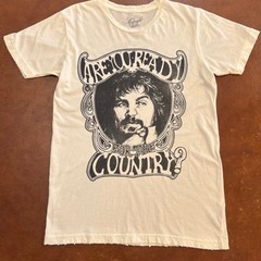 Waylon Jennings Are You Ready For The Country Tour White Unisex Shirt WA1226