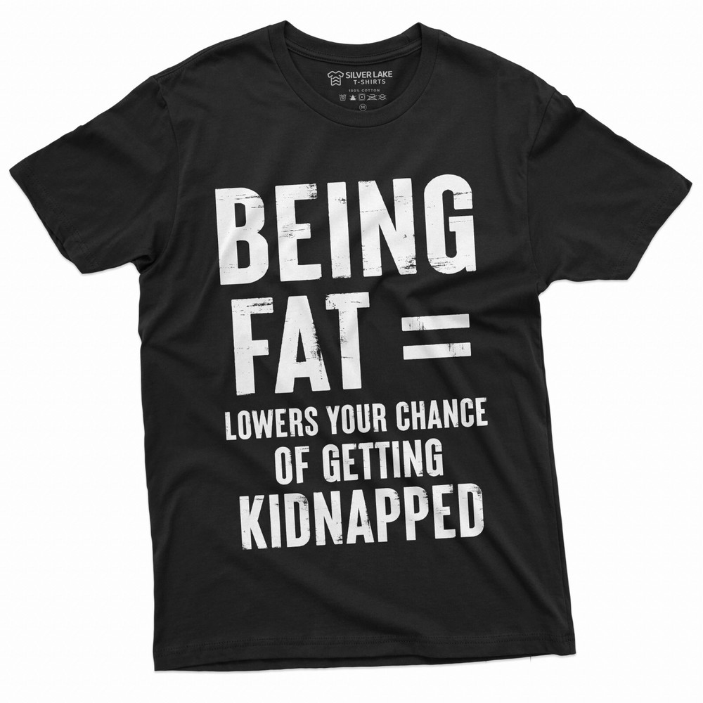 Men’s Funny Bein Fat Positive T-shirt Birthday Gift For Him Her Guys Funny shirt