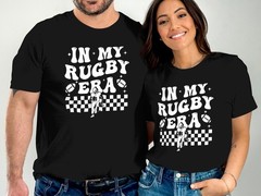 In My Rugby Era T-Shirt Funny Sports Gift for Rugby Fans Players Men Women Tee