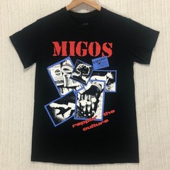Migos Reppin the Culture Explicit Lyrics Black Graphic T Shirt