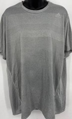 Adidas Mens Grey Tee Shirt Climate Control Size XL Extra Large Short Sleeve New