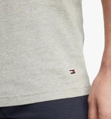 3 TOMMY HILFIGER M L XL BLACK WHITE GRAY COTTON CREW NECK T-SHIRT UNDERSHIRT