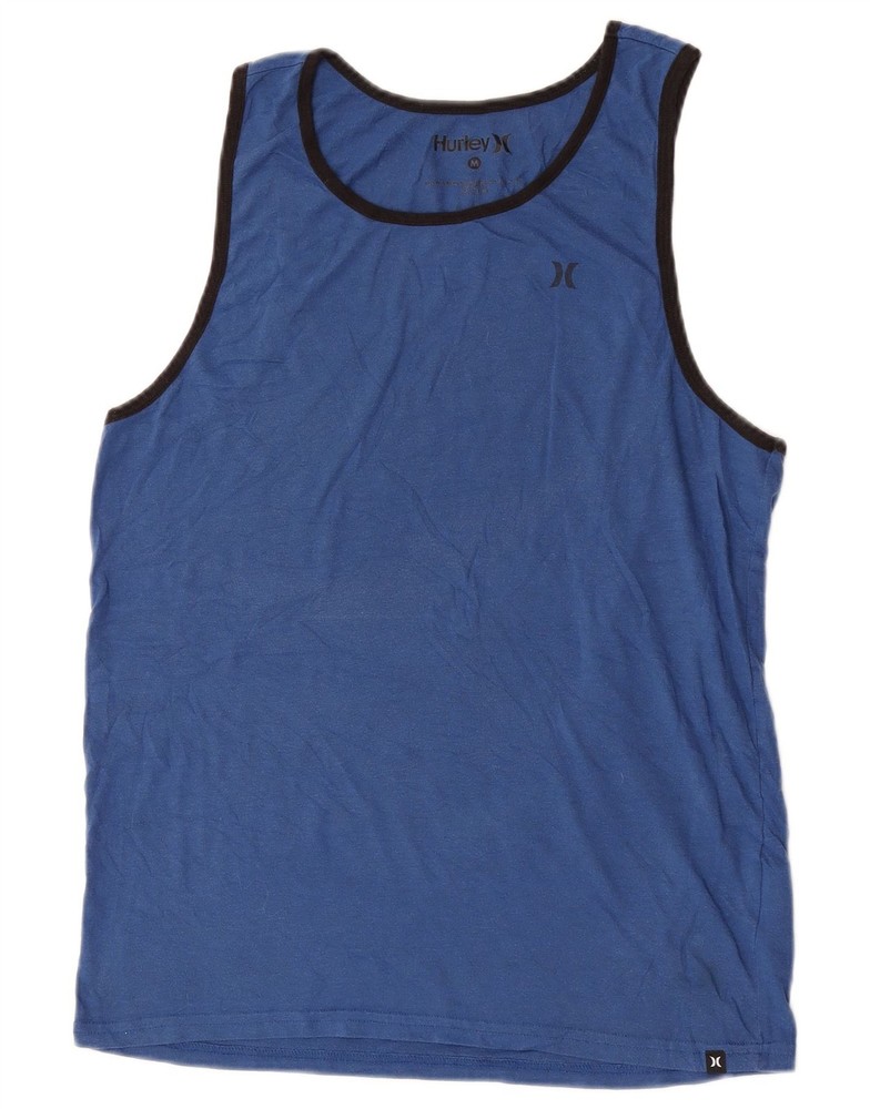 Hurley Mens Vest Top Medium Blue Cotton AQ06