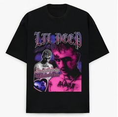 art, Lil Peep t shirt, new T shirt short sleeve, hot gift halloween