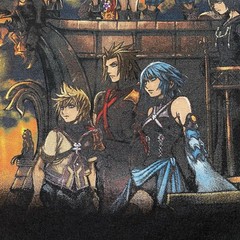 Kingdom Hearts III Disney Square Enix Graphic T-Shirt Black Large Gamer Anime