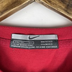 VTG Nike Shirt Mens Large Red Center Swoosh Logo Basketball Skate Cotton Retro