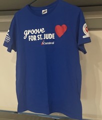Men’s Carnival Cruise Line Groove For St. Jude Blue T-Shirt- Size Medium
