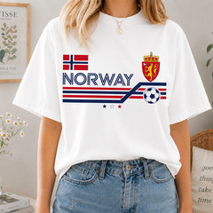 Vintage 90s Norway Soccer Shirt, Norway Football Home Tee