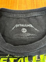 Metallica And Justice For All Shirt Mens Large L Black Band Tee Blackout Merch
