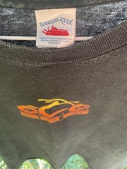 Vintage Y2K Orange County Choppers OCC Faded Flame Shirt Motorcycle Biker L USA