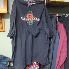 Gary Allan Skeleton Cowboy, Horse, And Roses Shirt Mens XL Double Sided Graphic