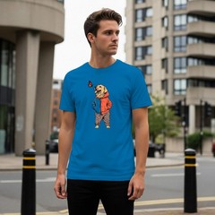 Dog Hoodie Butterfly Illustration Men’s T-shirt