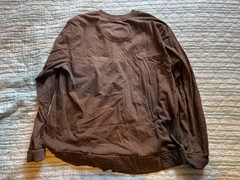 Vintage No Boundaries Organic Cotton Polyester Men’s XL Henley Shirt Brown