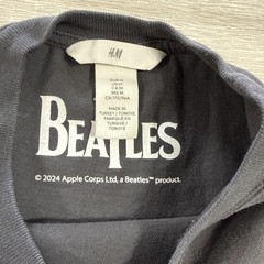 The Beatles Shirt Logo Black H&M Medium John Paul George Ringo