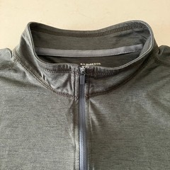 G.H. Bass & Co. 1/4 Zip Shirt Men’s XL Dark Greenish Gray Lightweight Stretch