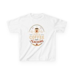 Retro Funny Teacher Coffee Heartbeat Classroom T-Shirt