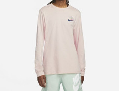 Nike Sportswear NSW Nike Day Black Light Men’s Long Sleeve T-Shirt Pink Oxford