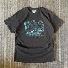 FROSTED black t-shirt with cool graphic designs