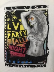 Yazbek Shirt Mens 2XL White Las Vegas Party All Night Brooke Burke vintage