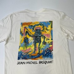 Jean Michel Basquiat Shirt Men Large Art Fishing Robot Retro Work Party Core Go