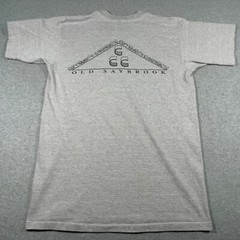Vintage Chiropractic Shirt Adult Medium Gray Single Stitch Old Saybrook Mens 90s