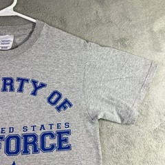 United States Air Force Shirt Adult Small Gray Blue Graphic Tee Double Sided