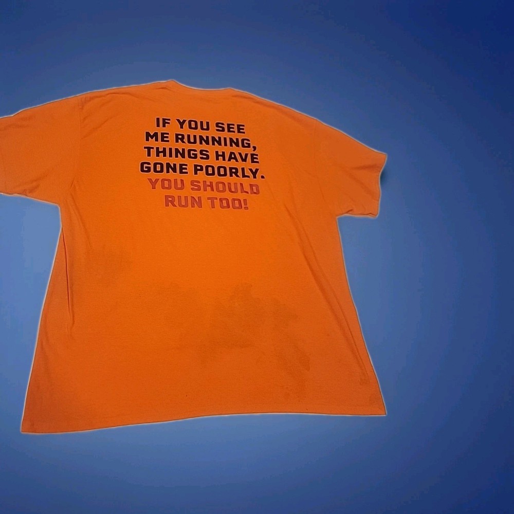 Armed American Supply Orange Hi Vis 2 XL ..T Shirt. Hunting.Military Fun