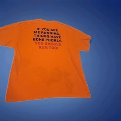 Armed American Supply Orange Hi Vis 2 XL ..T Shirt. Hunting.Military Fun