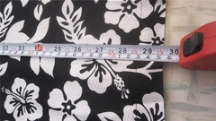 Men’s Awesome Black & White Hibiscus Aloha Hawaiian Shirt NWT Sz Large George