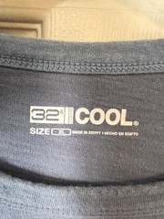 32 Degrees COOL T-Shirt Mens XL Summer Cotton Jersey Pocket Crew Neck Outdoor