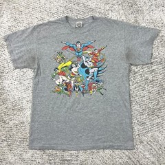DC Comics Originals Shirt Mens Medium Superman Batman Wonder Woman Group Flash