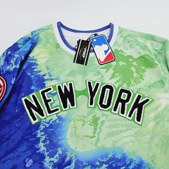Pro Standard MLB New York Yankees Pro Team Mens LARGE L Multi Dip Dye Shirt NEW