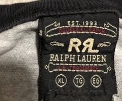 Vintage Double RL RRL Ralph Lauren Ringer Tee Tshirt Single Stitch Size XL